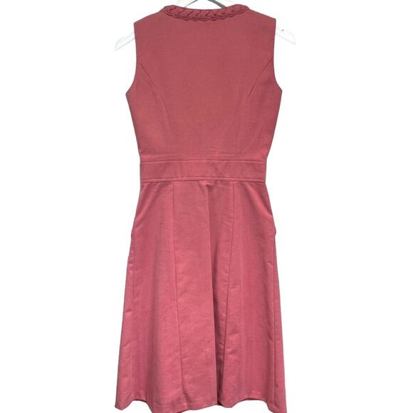 Vintage Jonathan Logan Sleeveless Button Down Dress Pink Sz 9/10 Retro Cottage - Picture 8 of 9